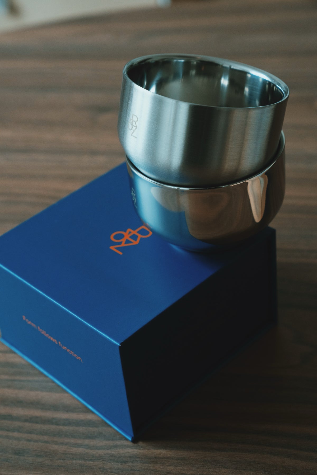NEW - stainless steel brushed 220 ml Cappucino cup